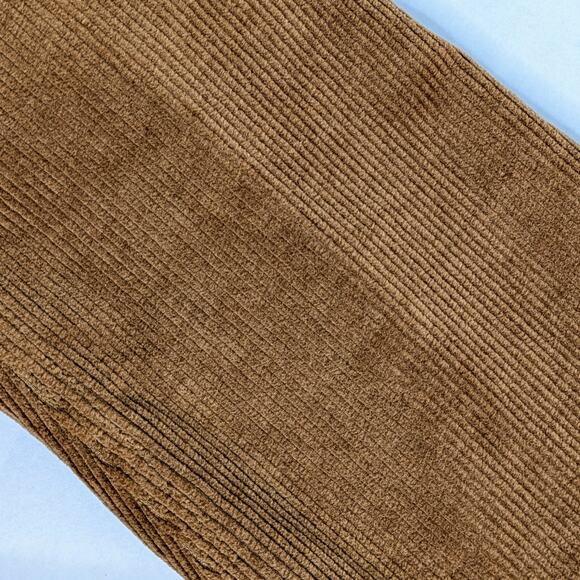 SPRWMN Corduroy Pants 23 Brown Micro Flare High Rise Wide Wale Stretch - Picture 6 of 10